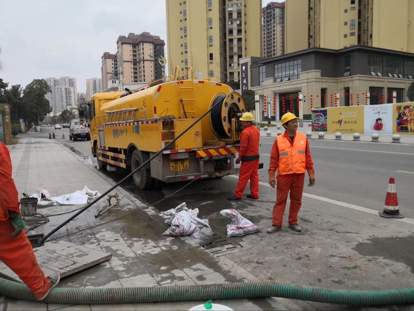 勐海排污管道清淤-管道清洗